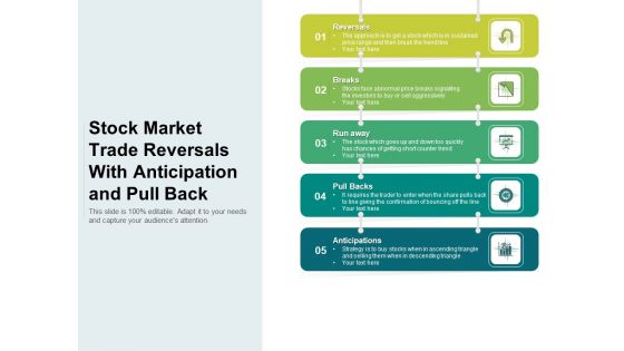 Stock Market Trade Reversals With Anticipation And Pull Back Ppt PowerPoint Presentation Infographics Maker PDF