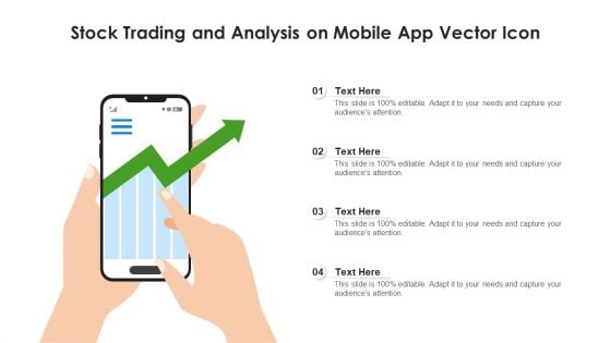 Stock Trading And Analysis On Mobile App Vector Icon Sample PDF