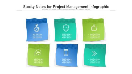 Stocky Notes For Project Management Infographic Ppt PowerPoint Presentation Gallery Deck PDF