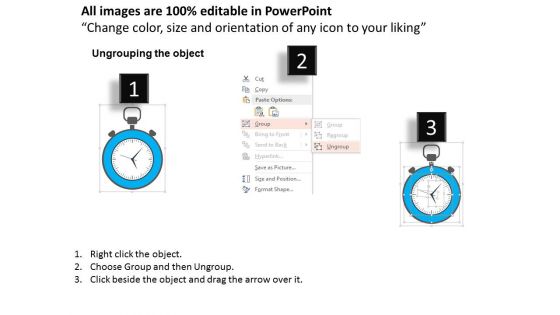 Stop Watch With Business Strategy Icons Powerpoint Templates