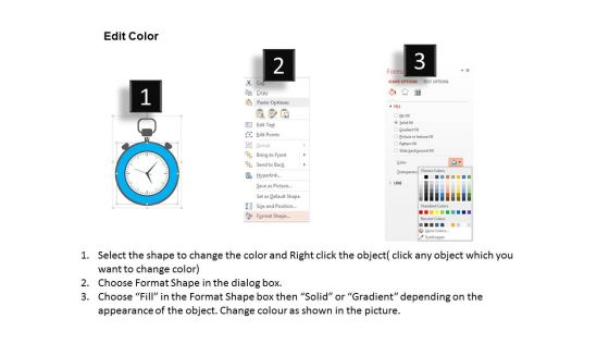 Stop Watch With Business Strategy Icons Powerpoint Templates