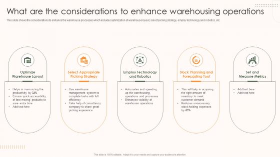 Storage And Supply Chain What Are The Considerations To Enhance Warehousing Brochure PDF Storage And Supply Chain What Are The Considerations To Enhance Warehousing Brochure PDF