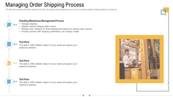 Storage Logistics Managing Order Shipping Process Clipart PDF