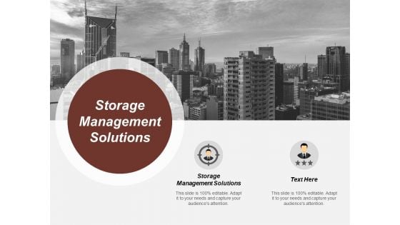 Storage Management Solutions Ppt PowerPoint Presentation Infographic Template Portrait Cpb