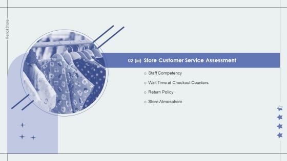 Store Customer Service Assessment Retail Outlet Performance Assessment Elements PDF