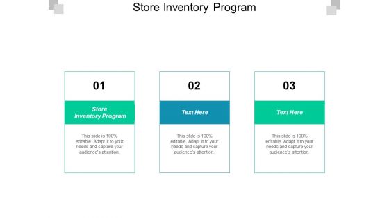 Store Inventory Program Ppt PowerPoint Presentation Infographics Brochure Cpb