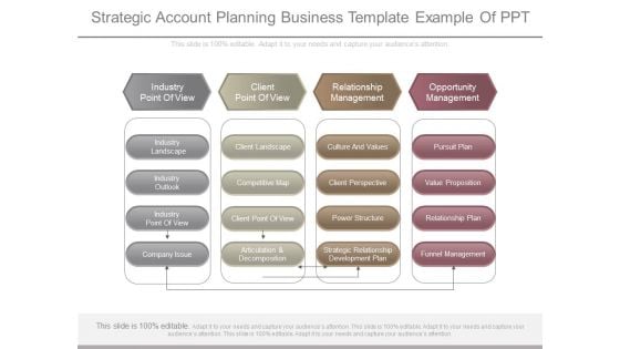 Strategic Account Planning Business Template Example Of Ppt