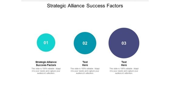 Strategic Alliance Success Factors Ppt PowerPoint Presentation Professional Files Cpb