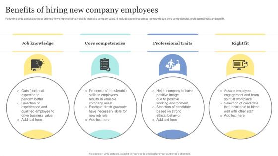 Strategic Approaches To Efficient Candidate Selection Benefits Of Hiring New Company Employees Demonstration PDF