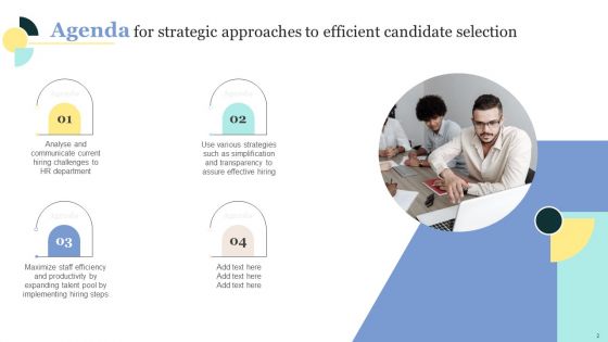 Strategic Approaches To Efficient Candidate Selection Ppt PowerPoint Presentation Complete Deck With Slides