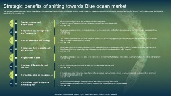 Strategic Benefits Of Shifting Towards Blue Ocean Market Introduction PDF