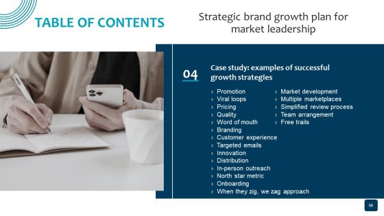 Strategic Brand Growth Plan For Market Leadership Ppt PowerPoint Presentation Complete Deck With Slides Slide58