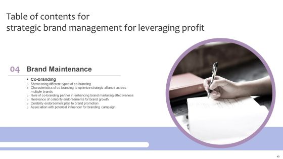 Strategic Brand Management For Leveraging Profit Ppt PowerPoint Presentation Complete Deck With Slides Slide49