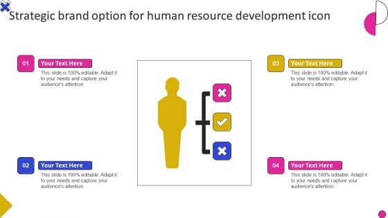 Strategic Brand Option For Human Resource Development Icon Slides PDF