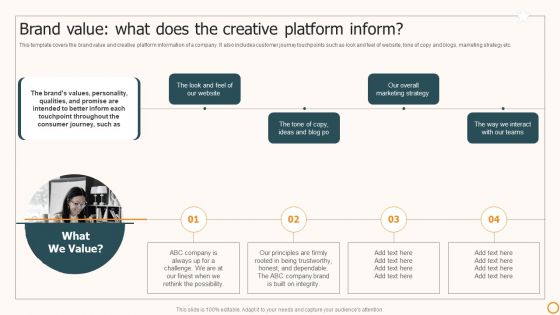 Strategic Brand Playbook Brand Value What Does The Creative Platform Inform Microsoft PDF