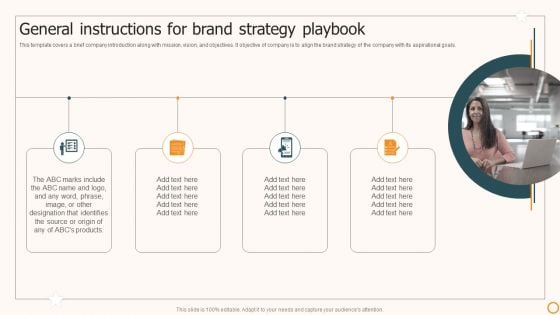 Strategic Brand Playbook General Instructions For Brand Strategy Playbook Themes PDF