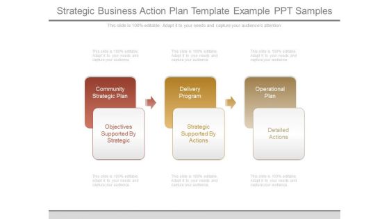 Strategic Business Action Plan Template Example Ppt Samples