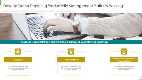 Strategic Business Efficiency Administration Tool Investor Financing Elevator Pitch Deck Desktop Demo Depicting Themes PDF Strategic Business Efficiency Administration Tool Investor Financing Elevator Pitch Deck Desktop Demo Depicting Themes PDF
