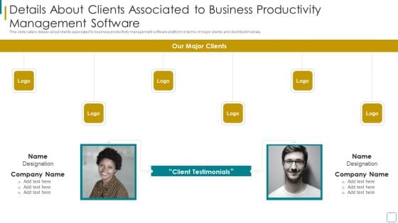 Strategic Business Efficiency Administration Tool Investor Financing Elevator Pitch Deck Details About Clients Ideas PDF Strategic Business Efficiency Administration Tool Investor Financing Elevator Pitch Deck Details About Clients Ideas PDF