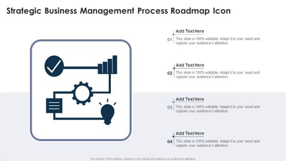 Strategic Business Management Process Roadmap Icon Icons PDF