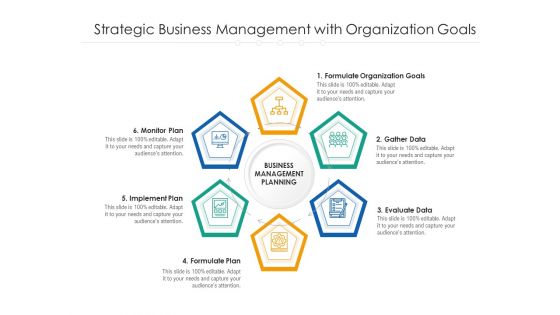 Strategic Business Management With Organization Goals Ppt PowerPoint Presentation Icon Infographic Template PDF
