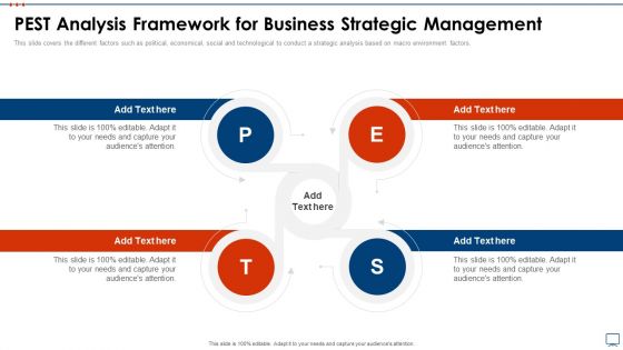 Strategic Business Plan Effective Tools PEST Analysis Framework For Business Strategic Pictures PDF