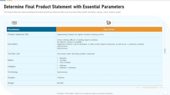 Strategic Development And Operations Execution IT Determine Final Product Statement Download PDF