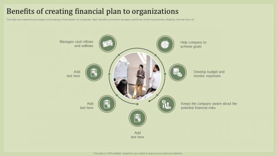 Strategic Financial Plan Benefits Of Creating Financial Plan To Organizations Formats PDF