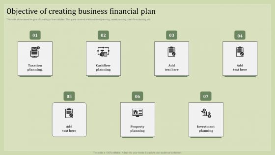 Strategic Financial Plan Objective Of Creating Business Financial Plan Infographics PDF Strategic Financial Plan Objective Of Creating Business Financial Plan Infographics PDF