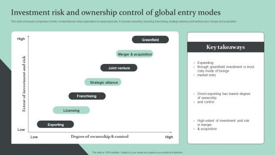 Strategic Global Expansion Business Plan Investment Risk And Ownership Control Professional PDF Strategic Global Expansion Business Plan Investment Risk And Ownership Control Professional PDF