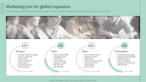 Strategic Global Expansion Business Plan Marketing Mix For Global Expansion Download PDF Strategic Global Expansion Business Plan Marketing Mix For Global Expansion Download PDF