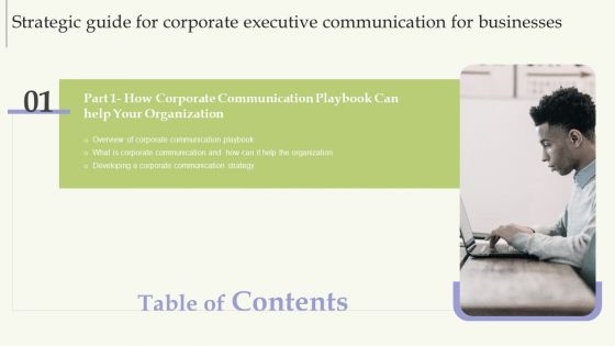 Strategic Guide For Corporate Executive Communication For Businesses Table Of Contents Rules PDF Strategic Guide For Corporate Executive Communication For Businesses Table Of Contents Rules PDF