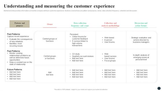 Strategic Guide For Positioning Expanded Brand Understanding And Measuring The Customer Experience Introduction PDF