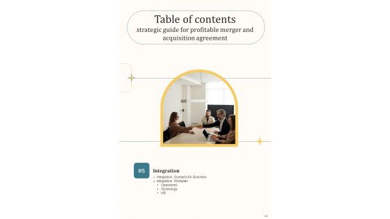 Strategic Guide For Profitable Merger And Acquisition Agreement Template