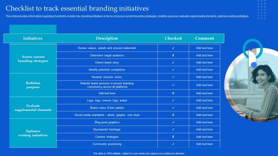 Strategic Guide To Build Brand Personality Checklist To Track Essential Branding Initiatives Portrait PDF