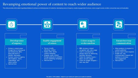Strategic Guide To Build Brand Personality Revamping Emotional Power Of Content To Reach Wider Audience Portrait PDF