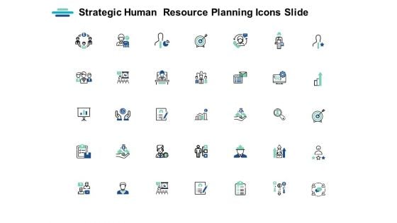 Strategic Human Resource Planning Icons Slide Ppt PowerPoint Presentation Portfolio Inspiration