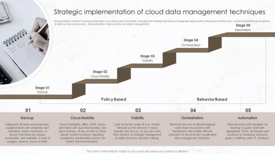 Strategic Implementation Of Cloud Data Management Techniques Sample PDF