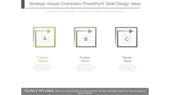 Strategic Issues Characters Powerpoint Slide Design Ideas