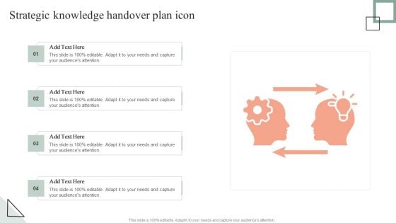 Strategic Knowledge Handover Plan Icon Themes PDF