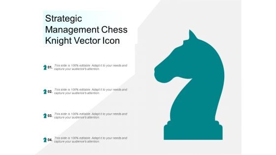 Strategic Management Chess Knight Vector Icon Ppt Powerpoint Presentation Styles Portrait