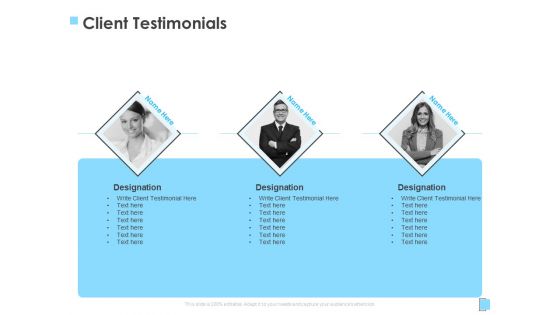 Strategic Management Client Testimonials Ppt Ideas Icon PDF