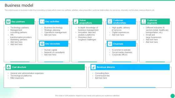 Strategic Management Consultancy Business Profile Business Model Download PDF