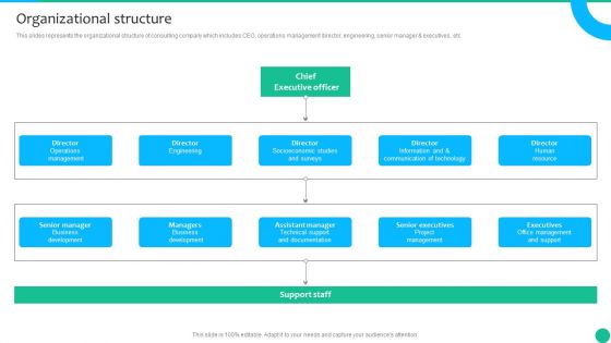 Strategic Management Consultancy Business Profile Organizational Structure Demonstration PDF