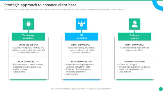 Strategic Management Consultancy Business Profile Strategic Approach To Enhance Client Base Download PDF