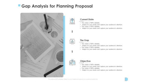 Strategic Management Gap Analysis For Planning Proposal Ppt Icon Example PDF