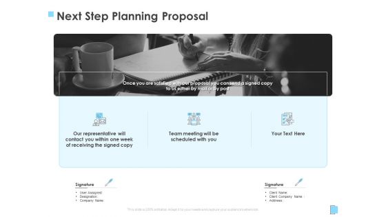 Strategic Management Next Step Planning Proposal Ppt Professional Graphics Example PDF