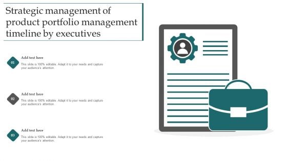 Strategic Management Of Product Portfolio Management Timeline By Executives Guidelines PDF