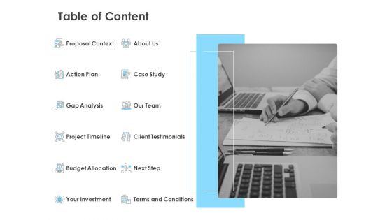 Strategic Management Table Of Content Ppt File Example Topics PDF