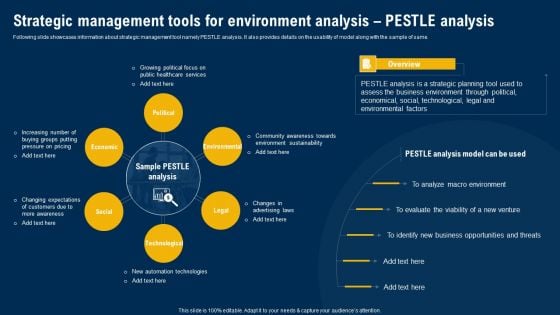Strategic Management Tools For Environment Analysis Pestle Analysis Ultimate Guide Of Strategic Management Sample PDF